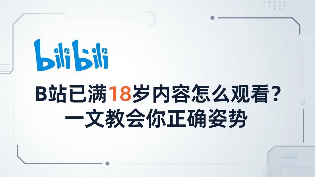 B站已满18岁内容怎么观看？一文教会你正确姿势